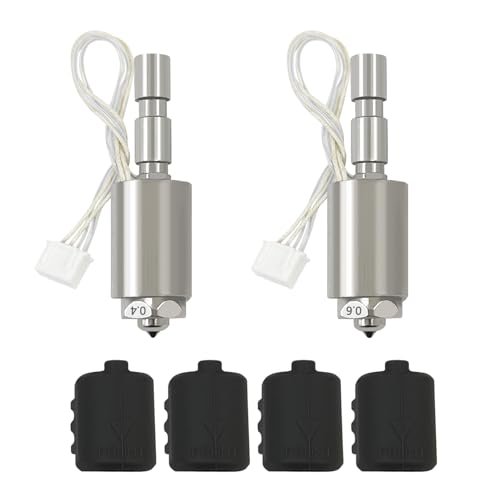 HzdaDeve 0.4MM 0.6MM Hotend für Kobra 3 Max Combo Quick-Swap Integrierte gehärtete Stahldüse High Flow Throat Tube Heater Block Thermistor Druckkopf Extruder Hot End mit Extra Silikon Abdeckung (2PK) HzdaDeve 0.4MM 0.6MM Hotend für Kobra 3 Max Combo Quick-Swap Integrierte gehärtete Stahldüse High Flow Throat Tube Heater Block Thermistor Druckkopf Extruder Hot End mit Extra Silikon Abdeckung (2PK) von HzdaDeve