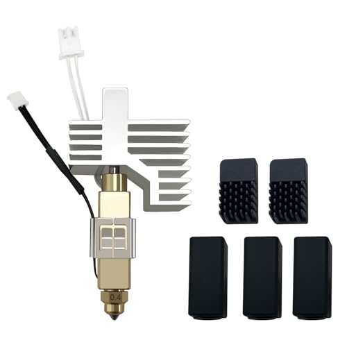 HzdaDeve 0.4MM Keramik Hotend für Centauri Carbon Print Head Extruder Kit Hot End Kühlkörper mit Extra 2PK Silikonabdeckung und 2PK Düsenbürsten für Elegoo Centauri HzdaDeve 0.4MM Keramik Hotend für Centauri Carbon Print Head Extruder Kit Hot End Kühlkörper mit Extra 2PK Silikonabdeckung und 2PK Düsenbürsten für Elegoo Centauri von HzdaDeve