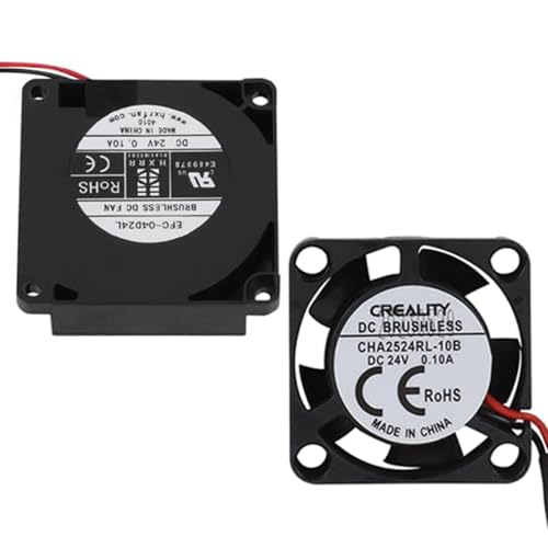 HzdaDeve 24V 4010 Gebläseventilator DC 24V 2510 Axialer Kühlventilator Extruder Hotend Kühlkörperventilator für Creality Ender 3 V3 SE/Ender 3 V3 KE 3D-Druckerzubehör Ersatz (2-Pack) von HzdaDeve