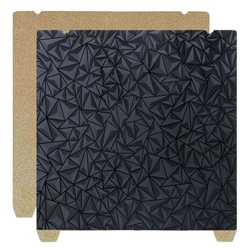 HzdaDeve 310X315MM PEI PEO Blatt Frühling Stahl Flexible Plattform Hitzebeständigkeit beheizte Bett Platte PEI strukturiert und PEO glatte Platte für Creality K1 Max/Ender 3 V3 Plus von HzdaDeve
