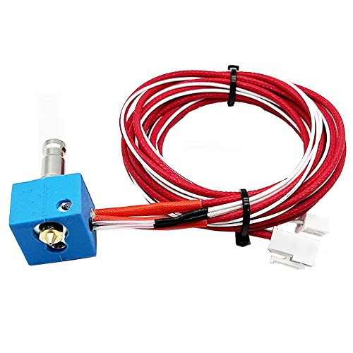 HzdaDeve 3D-Drucker Extruder Kit Hot End für Anycubi Kobra Neo V5 J Head Druckkopf mit Silikonsocke 0,4 mm Düse Kompatibel mit Heizpatrone 24 V 40 W Thermistor von HzdaDeve