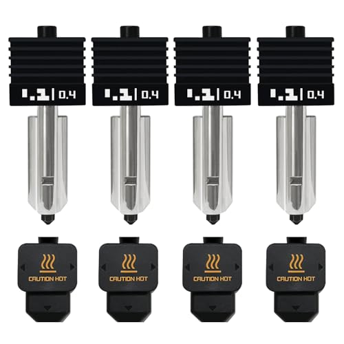 HzdaDeve 4 Pack 0.4MM H2D Combo Hotend Druckkopf Hot End Kit Extruder Upgrade Hochtemperatur gehärteter Stahldüse Heizstange Silikon Abdeckung für Bambus Lab H2D Combo / A1 / A1 Mini 3D-Drucker HzdaDeve 4 Pack 0.4MM H2D Combo Hotend Druckkopf Hot End Kit Extruder Upgrade Hochtemperatur gehärteter Stahldüse Heizstange Silikon Abdeckung für Bambus Lab H2D Combo / A1 / A1 Mini 3D-Drucker von HzdaDeve