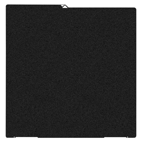 HzdaDeve 430X430MM für Kobra 3 Max Combo Doppelseitige strukturierte Bauplatte PEI Blatt beheiztes Bett Federstahl flexible Plattform für Anycubic Drucker (schwarz) von HzdaDeve