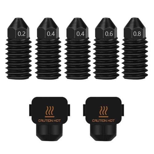 HzdaDeve A1/A1 Mini gehärtete Stahldüsen 0.2MM 0.4MM 0.6MM 0.8MM High Flow Verschleißfeste Düsen mit Extra Silikon Abdeckung Socken Hotend Drucker Kopf Extruder für Bambu Labor 3D Drucker HzdaDeve A1/A1 Mini gehärtete Stahldüsen 0.2MM 0.4MM 0.6MM 0.8MM High Flow Verschleißfeste Düsen mit Extra Silikon Abdeckung Socken Hotend Drucker Kopf Extruder für Bambu Labor 3D Drucker von HzdaDeve