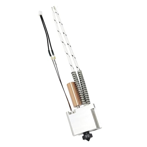 HzdaDeve Gehärtetes Hotend für T1/T1 Pro 0.6MM Druckkopf Extruder Kit Hot End Heizung Block Heizstab Patrone 24V 70W Thermistor Gehärtete Düse für Flsun Drucker Zubehör Ersatz HzdaDeve Gehärtetes Hotend für T1/T1 Pro 0.6MM Druckkopf Extruder Kit Hot End Heizung Block Heizstab Patrone 24V 70W Thermistor Gehärtete Düse für Flsun Drucker Zubehör Ersatz von HzdaDeve