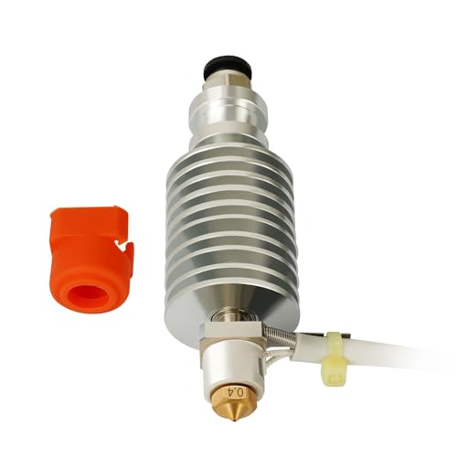 HzdaDeve Keramik Hotend Kit für Prusa I3 MK3/MK3S/MK3S+ Hot End Hohe Wärmeleitfähigkeit Druckkopf 24V 115W Hochtemperatur Heizpatrone Heizkörper Block Kühlkörper Silikon Abdeckung High Flow Düse von HzdaDeve