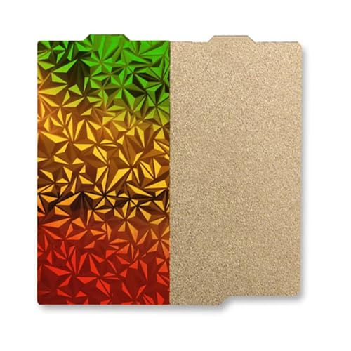 HzdaDeve PEI PEO Bauplatte für Bambu Lab A1 Mini Gradient Build Sheet Beheiztes Bett Federstahl Flexible Plattform 183.5X183.5MM Eine Seite strukturierte und eine Seite glatte Platte für 3D-Drucker von HzdaDeve