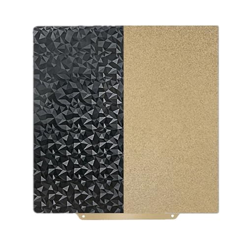 HzdaDeve PEI PEO-Blatt 330 x 330 mm Bauplatte beheiztes Bett Federstahl flexible Plattform eine Seite strukturiert eine Seite glatt für Neptune 3/4 Plus/Kobra 2 Plus/Tronxy X3S/X5SA/X5SA Pro von HzdaDeve