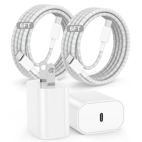 Hzevn i 15 Pro Max Ladegerät für Handy, 2 Stück, 20 W Schnellladegerät Typ C Block mit 1,8 m langem USB-C-auf-USB-C-Kabel, kompatibel mit iPhone 15/15 Pro/15 Plus/für Pad Pro 13 Hzevn i 15 Pro Max Ladegerät für Handy, 2 Stück, 20 W Schnellladegerät Typ C Block mit 1,8 m langem USB-C-auf-USB-C-Kabel, kompatibel mit iPhone 15/15 Pro/15 Plus/für Pad Pro 13 von Hzevn