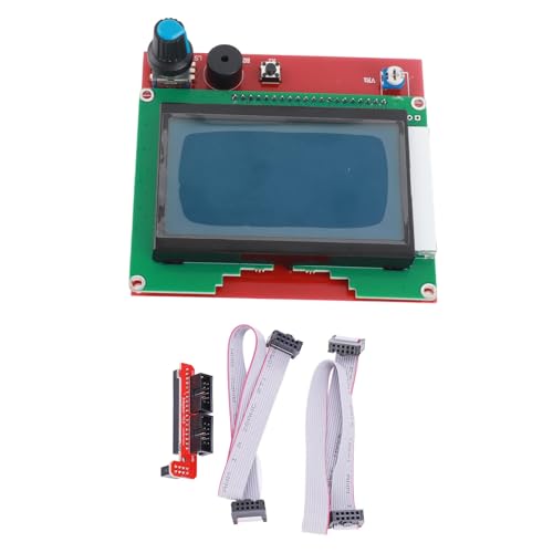 12864 LCD -Steuermodul -Panel Anzeige Motherboard mit Encoder für 3D Drucker Smart Controller, Einfach zu Lesen und zu Steuern, LCD Bildschirm für Macher von Hztyyier