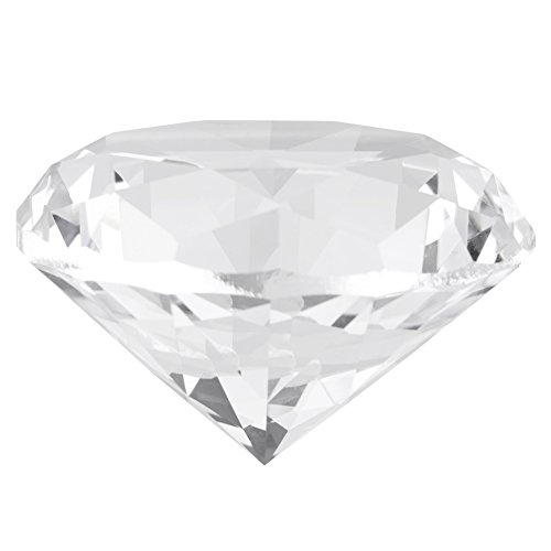 6CM Diamant Glas, Big Crystal Glas Geschliffen Klar Funkelnden Kristall Stein für Hochzeitsbevorzugung Dekorationen Wohnkultur von Hztyyier
