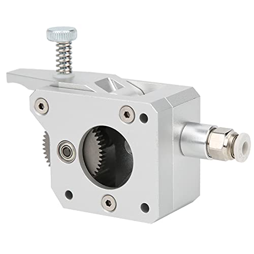 Double Gear Extruder Full Metal Body 1,75 Mm für 3D -Drucker (Silber) - Einzigartige Doppelantriebstechnologie für Minimierte Zahnrad und Einfache Montage Einstellbare Versiegelungsleistung (Linke von Hztyyier