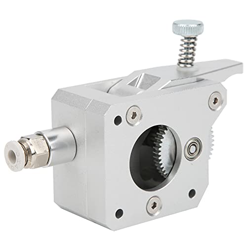 Double Gear Extruder Full Metal Body 1,75 Mm für 3D -Drucker (Silber) - Einzigartige Doppelantriebstechnologie für Minimierte Zahnrad und Einfache Montage Einstellbare Versiegelungsleistung (Rechte von Hztyyier