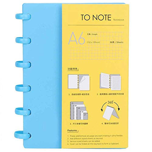 Portable Notebook A6 Pilz Loch Binder nachfüllbar Briefpapier Notebook Office Schulbedarf(#8) von Hztyyier