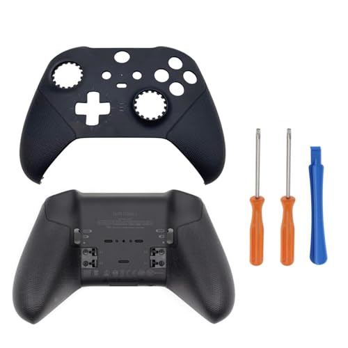 Hzxkqmil Ersatz-Gehäuse für Xbox Elite Wireless Controller Serie 2, Frontplatte und Bodenplatte Schale Hüllen Abdeckung Zubehör, Schwarz, mit Schraubendreher Werkzeug Hzxkqmil Ersatz-Gehäuse für Xbox Elite Wireless Controller Serie 2, Frontplatte und Bodenplatte Schale Hüllen Abdeckung Zubehör, Schwarz, mit Schraubendreher Werkzeug von Hzxkqmil