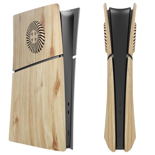 Hzxkqmil Ersatz-Platten Abdeckung Faceplates für PS5 Slim Konsole Digitale Edition, Seitenplatten mit Kühlungsöffnungen Benutzerdefinierte Hülle ABS-Gehäuse Anti-Kratzer Zubehör, Holzmaserung Hzxkqmil Ersatz-Platten Abdeckung Faceplates für PS5 Slim Konsole Digitale Edition, Seitenplatten mit Kühlungsöffnungen Benutzerdefinierte Hülle ABS-Gehäuse Anti-Kratzer Zubehör, Holzmaserung von Hzxkqmil