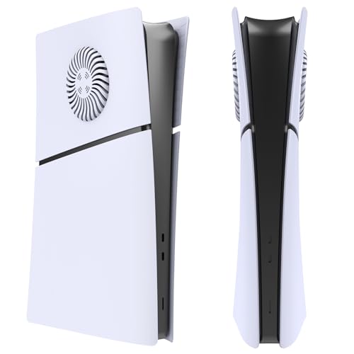 Hzxkqmil Ersatz-Platten Abdeckung Faceplates für PS5 Slim Konsole Digitale Edition, Seitenplatten mit Kühlungsöffnungen Benutzerdefinierte Hülle ABS-Gehäuse Anti-Kratzer Zubehör, Weiß Hzxkqmil Ersatz-Platten Abdeckung Faceplates für PS5 Slim Konsole Digitale Edition, Seitenplatten mit Kühlungsöffnungen Benutzerdefinierte Hülle ABS-Gehäuse Anti-Kratzer Zubehör, Weiß von Hzxkqmil