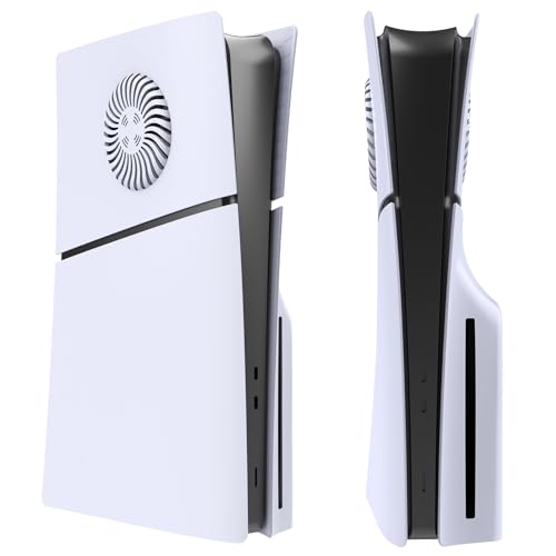 Hzxkqmil Ersatz-Platten Abdeckung Faceplates für PS5 Slim Konsole Disc Edition, Seitenplatten mit Kühlungsöffnungen Benutzerdefinierte Hülle ABS-Gehäuse Anti-Kratzer Zubehör, Weiß Hzxkqmil Ersatz-Platten Abdeckung Faceplates für PS5 Slim Konsole Disc Edition, Seitenplatten mit Kühlungsöffnungen Benutzerdefinierte Hülle ABS-Gehäuse Anti-Kratzer Zubehör, Weiß von Hzxkqmil