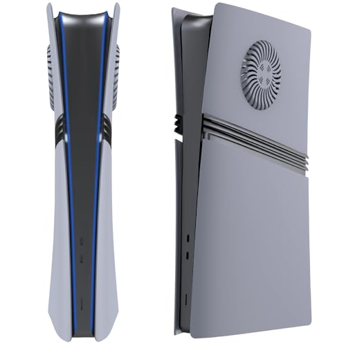 Hzxkqmil Ersatz-Platten Abdeckung für PS5 Pro Konsole, Faceplate Benutzerdefinierte Gehäuse Seitenplatten mit Kühlungsöffnungen ABS Cover Zubehör für PS5 Pro Digitale Edition, Grau Hzxkqmil Ersatz-Platten Abdeckung für PS5 Pro Konsole, Faceplate Benutzerdefinierte Gehäuse Seitenplatten mit Kühlungsöffnungen ABS Cover Zubehör für PS5 Pro Digitale Edition, Grau von Hzxkqmil