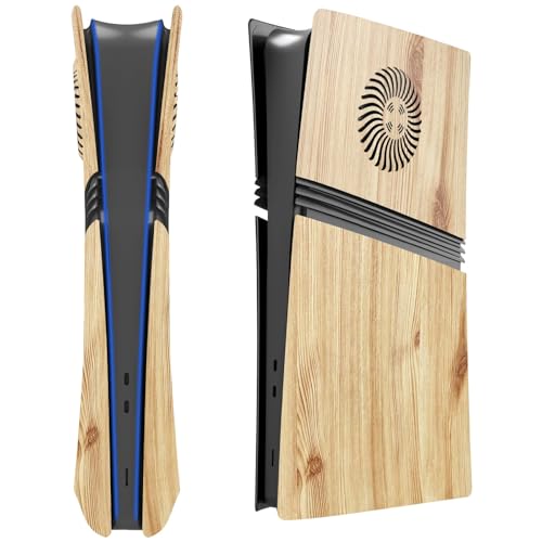 Hzxkqmil Ersatz-Platten Abdeckung für PS5 Pro Konsole, Faceplate Benutzerdefinierte Gehäuse Seitenplatten mit Kühlungsöffnungen ABS Cover Zubehör für PS5 Pro Digitale Edition, Holzmaserung Hzxkqmil Ersatz-Platten Abdeckung für PS5 Pro Konsole, Faceplate Benutzerdefinierte Gehäuse Seitenplatten mit Kühlungsöffnungen ABS Cover Zubehör für PS5 Pro Digitale Edition, Holzmaserung von Hzxkqmil