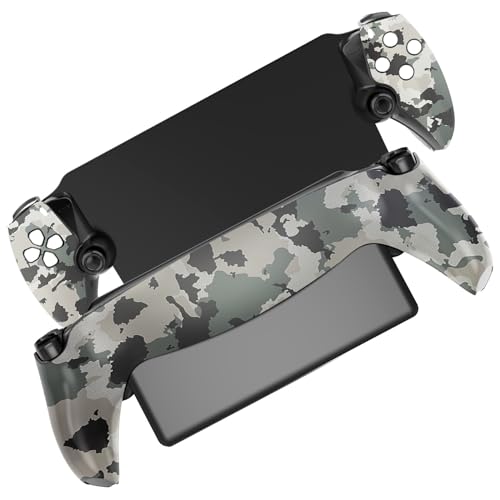 Hzxkqmil Ersatz-Schale Gehäuse für Playstation Portal Remote Player, DIY Hülle Faceplate Abdeckung Platten + Reparaturwerkzeug für PS5 Portal (Tarnfarbe) von Hzxkqmil