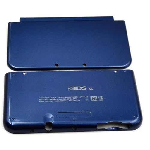 Hzxkqmil Ersatz-Schale Vordere & Hintere Abdeckung für Nintendo New 3DS XL Konsole, Oberes/Unteres Gehäuse DIY Abdeckplatten Zubehör für New 3DSXL (Blau) von Hzxkqmil