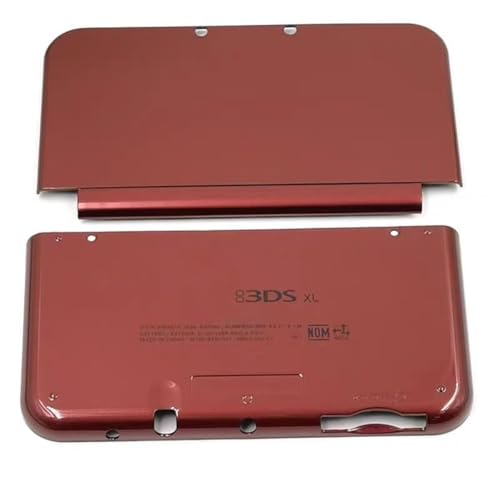 Hzxkqmil Ersatz-Schale Vordere & Hintere Abdeckung für Nintendo New 3DS XL Konsole, Oberes/Unteres Gehäuse DIY Abdeckplatten Zubehör für New 3DSXL (Rot) von Hzxkqmil