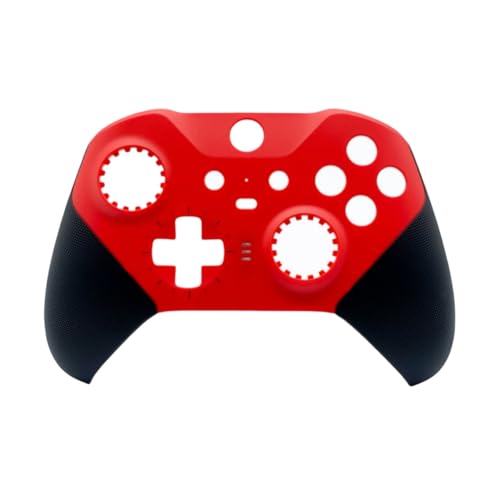 Hzxkqmil Ersatz-Schale Vorderes Gehäuse Abdeckplatten Faceplate Ersatzteile für Xbox Elite Controller Series 2 (Rot) von Hzxkqmil