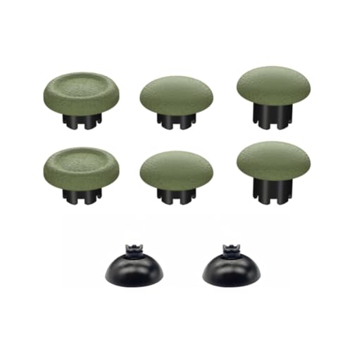 Hzxkqmil Ersatz-Thumbsticks Analoge Joysticks Daumen Griffe Sticks Auswechselbares Zubehör für PS5/PS4/PS5 Edge Controller (Grün) von Hzxkqmil