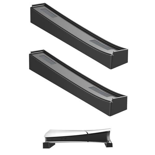 Hzxkqmil Horizontaler Ständer für PS5 Slim/Pro Console Disc und Digital Edition, Horizontaler Halterungshalter Platzierung Basis Ständer Zubehör für PS5 Slim Console (2 Stück) von Hzxkqmil