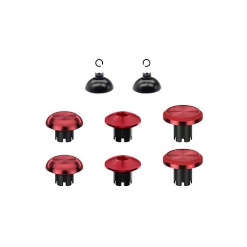 Hzxkqmil Metall-Thumbsticks für PS5/für PS4 Controller, 6 Joystick Analog Sticks Auswechselbarer Thumb Sticks Ersatz für PS5/PS4 Controller, Rot Hzxkqmil Metall-Thumbsticks für PS5/für PS4 Controller, 6 Joystick Analog Sticks Auswechselbarer Thumb Sticks Ersatz für PS5/PS4 Controller, Rot von Hzxkqmil