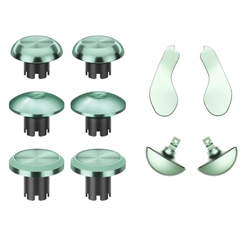 Hzxkqmil Metall-Thumbsticks für PS5 Edge Controller, 6 Joystick Analogsticks 4 Rückpaddel Trigger-Tasten Austauschbare Zubehör-Set für PS5 Edge Controller, Lichtgrün Hzxkqmil Metall-Thumbsticks für PS5 Edge Controller, 6 Joystick Analogsticks 4 Rückpaddel Trigger-Tasten Austauschbare Zubehör-Set für PS5 Edge Controller, Lichtgrün von Hzxkqmil