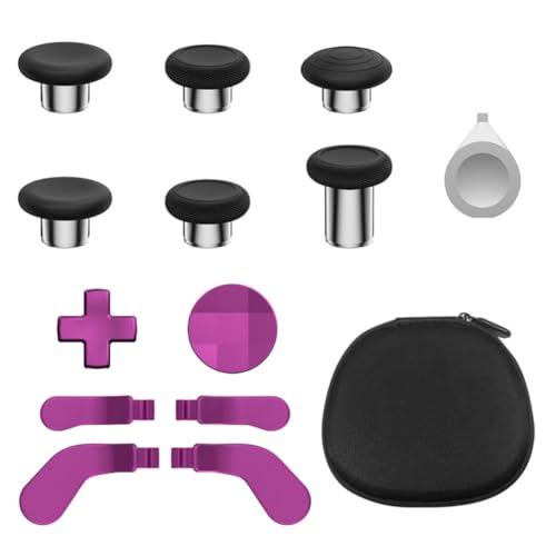 Hzxkqmil Metall Thumbsticks für Xbox Elite Controller Series 2, 13 in 1 Zubehör Ersatz 6 Joysticks 4 Rücken-Paddles 2 D-Pads mit 1 Justierwerkzeug, Rosenrot Hzxkqmil Metall Thumbsticks für Xbox Elite Controller Series 2, 13 in 1 Zubehör Ersatz 6 Joysticks 4 Rücken-Paddles 2 D-Pads mit 1 Justierwerkzeug, Rosenrot von Hzxkqmil