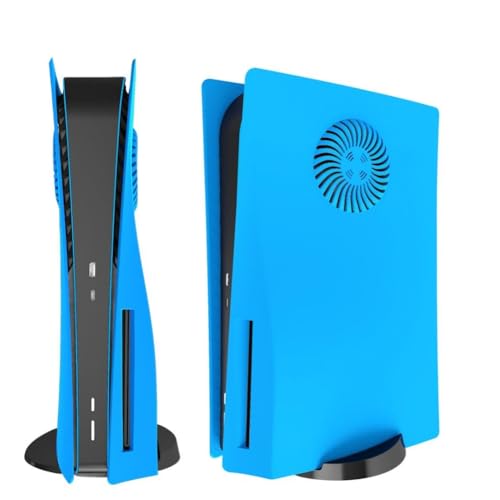 Hzxkqmil Plates Abdeckung Faceplates für PS5 Konsole Disc Edition, Ersatz-Schale mit Kühlungsöffnungen Seitenplatten ABS-Gehäuse Stoßfestes Zubehör für PS5-Konsole, Sternenlicht-Blau Hzxkqmil Plates Abdeckung Faceplates für PS5 Konsole Disc Edition, Ersatz-Schale mit Kühlungsöffnungen Seitenplatten ABS-Gehäuse Stoßfestes Zubehör für PS5-Konsole, Sternenlicht-Blau von Hzxkqmil