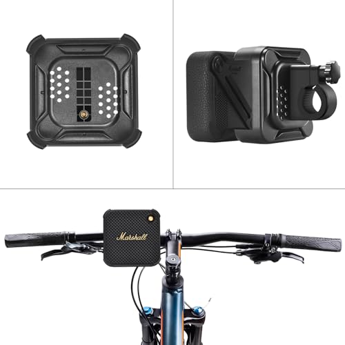 Hzycwgone Fahrrad Lenker Halterung für Marshall Willen Tragbarer Bluetooth-Lautsprecher,Fahrrad-Montage Adapter Halterung Kompatibel mit Marshall Willen(Schwarz) von Hzycwgone