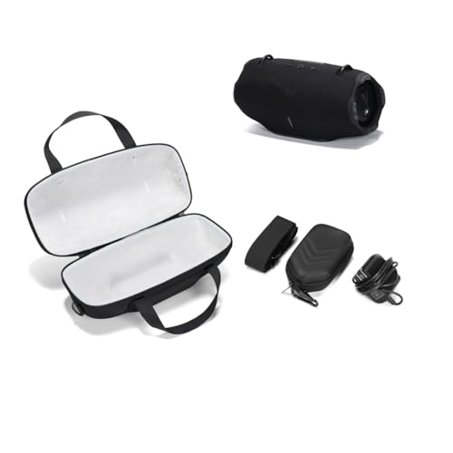 Hzycwgone Hart Taschen Hülle für JBL Xtreme 4/Xtreme 3 Musikbox Tragbare Bluetooth-Lautsprecher,für JBL Xtreme 4/Xtreme 3 Reise-Umhängetasche Zubehör (Schwarz) von Hzycwgone