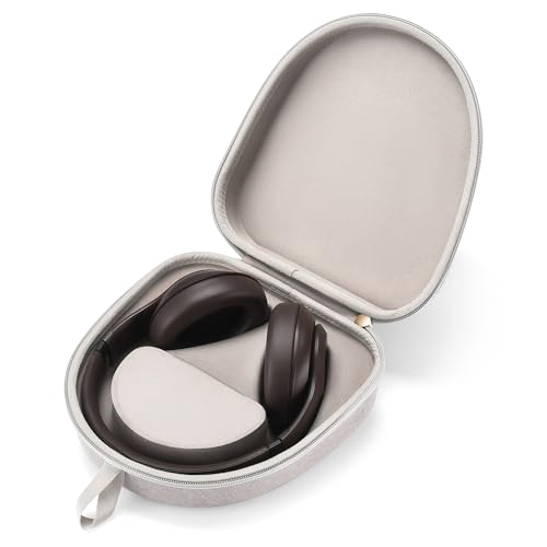 Hzycwgone Hülle für Beats Studio Pro / Studio3 / Solo4 / Solo3 / Solo2/ Solo Pro Kopfhörer,Reise Tragetasche mit Magnetischer Schlitz für Kabel(Grau Hülle) von Hzycwgone