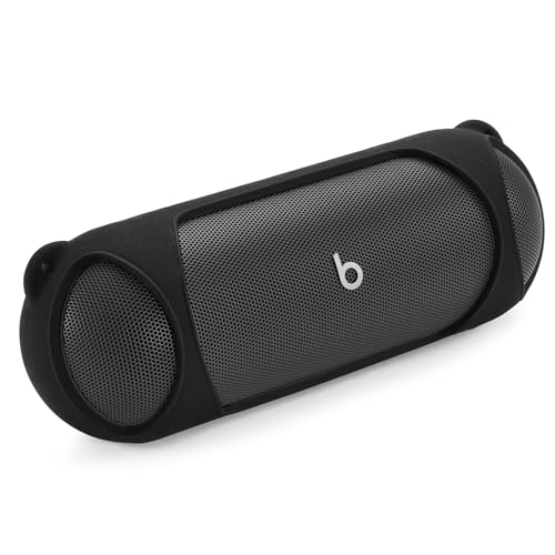 Hzycwgone Silikonhülle für Beats Pill Kabellose Bluetooth Lautsprecher,Reise Schutzhülle Tasche Halter mit Schultergurt für Beats Pill Tragbares Lautsprecher(Schwarz) von Hzycwgone