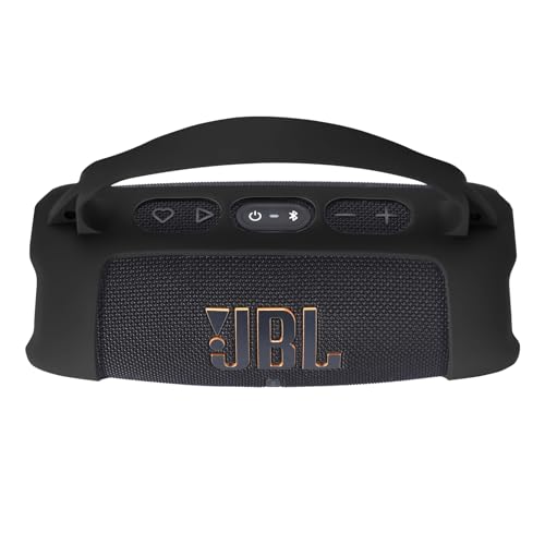 Hzycwgone Silikonhülle für JBL Charge 5 Wi-Fi Kabelloser Lautsprecher/Charge 5 Tragbarer Bluetooth-Lautsprecher,für JBL Charge 5 Wi-Fi/Charge 5 Tragetasche Haut Umhängetasche Zubehör(Schwarz) von Hzycwgone