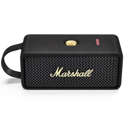Hzycwgone Silikonhülle für Marshall Emberton III Bluetooth Tragbarer Lautsprecher,für Marshall Emberton 3rd Reisetasche Schutzhülle Tragetasche Zubehör(Schwarz Silikonhülle) von Hzycwgone