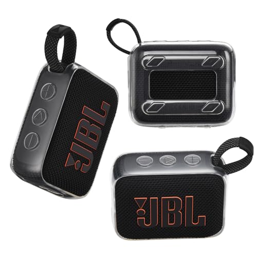 Hzycwgone TPU hülle für JBL Go 4 – Tragbare Bluetooth-Lautsprecher-Box,für JBL Go 4 Tragetasche Haut Zubehör(Durchsichtig) von Hzycwgone