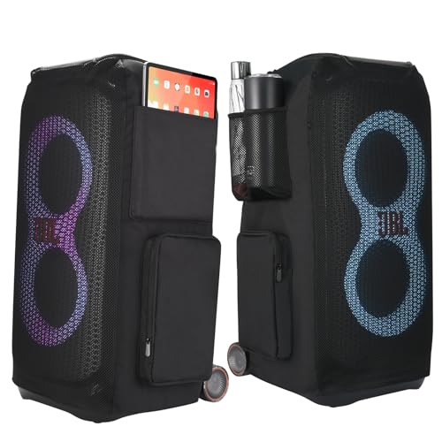 Hzycwgone Tragetasche Reisehülle Schützend Staubschutzhülle Zubehör für JBL Partybox Stage 320 Tragbare Bluetooth Lautsprecher(Schwarz) von Hzycwgone