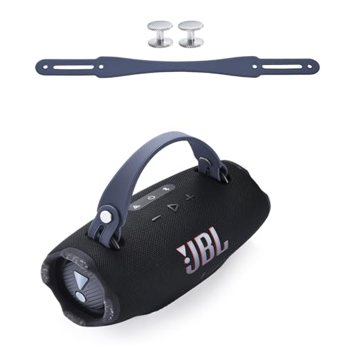 Hzycwgone Tragriemen für JBL Xtreme 4/Xtreme 3/Xtreme 2 Musikbox Tragbare Bluetooth Lautsprecher,für JBL Xtreme 4/3/2 Silikon Abnehmbarer Lautsprechergriff Zubehör(Blau) von Hzycwgone