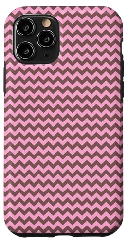 Zeitlos, Braun und Rosa, Chevron-Muster Hülle für iPhone 11 Pro Zeitlos, Braun und Rosa, Chevron-Muster Hülle für iPhone 11 Pro von I Adore Cute Designs