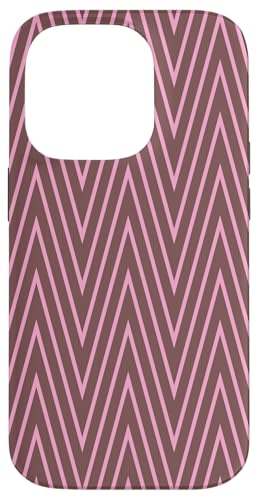 Zeitlos, Braun und Rosa, Chevron-Muster Hülle für iPhone 14 Pro Zeitlos, Braun und Rosa, Chevron-Muster Hülle für iPhone 14 Pro von I Adore Cute Designs