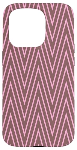 Zeitlos, Braun und Rosa, Chevron-Muster Hülle für iPhone 15 Pro Zeitlos, Braun und Rosa, Chevron-Muster Hülle für iPhone 15 Pro von I Adore Cute Designs