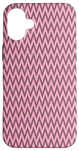 Zeitlos, Braun und Rosa, Chevron-Muster Hülle für iPhone 16 Plus Zeitlos, Braun und Rosa, Chevron-Muster Hülle für iPhone 16 Plus von I Adore Cute Designs
