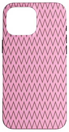 Zeitlos, Braun und Rosa, Chevron-Muster Hülle für iPhone 16 Pro Max Zeitlos, Braun und Rosa, Chevron-Muster Hülle für iPhone 16 Pro Max von I Adore Cute Designs