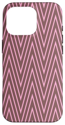 Zeitlos, Braun und Rosa, Chevron-Muster Hülle für iPhone 16 Pro Zeitlos, Braun und Rosa, Chevron-Muster Hülle für iPhone 16 Pro von I Adore Cute Designs