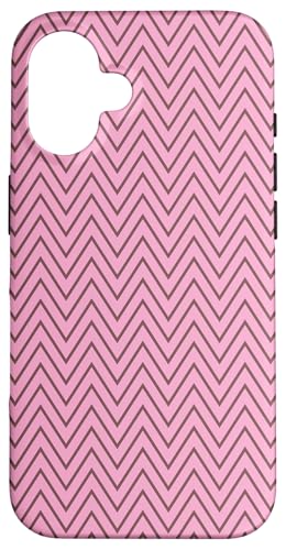 Zeitlos, Braun und Rosa, Chevron-Muster Hülle für iPhone 16 Zeitlos, Braun und Rosa, Chevron-Muster Hülle für iPhone 16 von I Adore Cute Designs